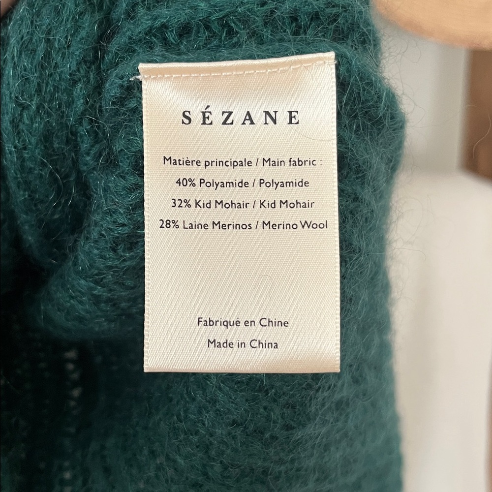 Sézane Paulin Jumper Perfect Green XL - Picture 4 of 5